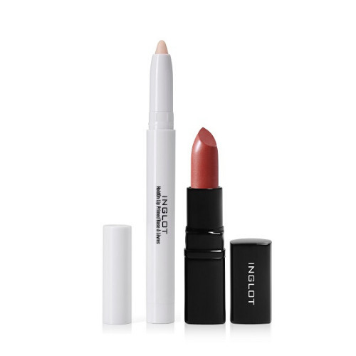 COMBO son lót Inglot Holdon Lip Primer và son thỏi Inglot Lipstick