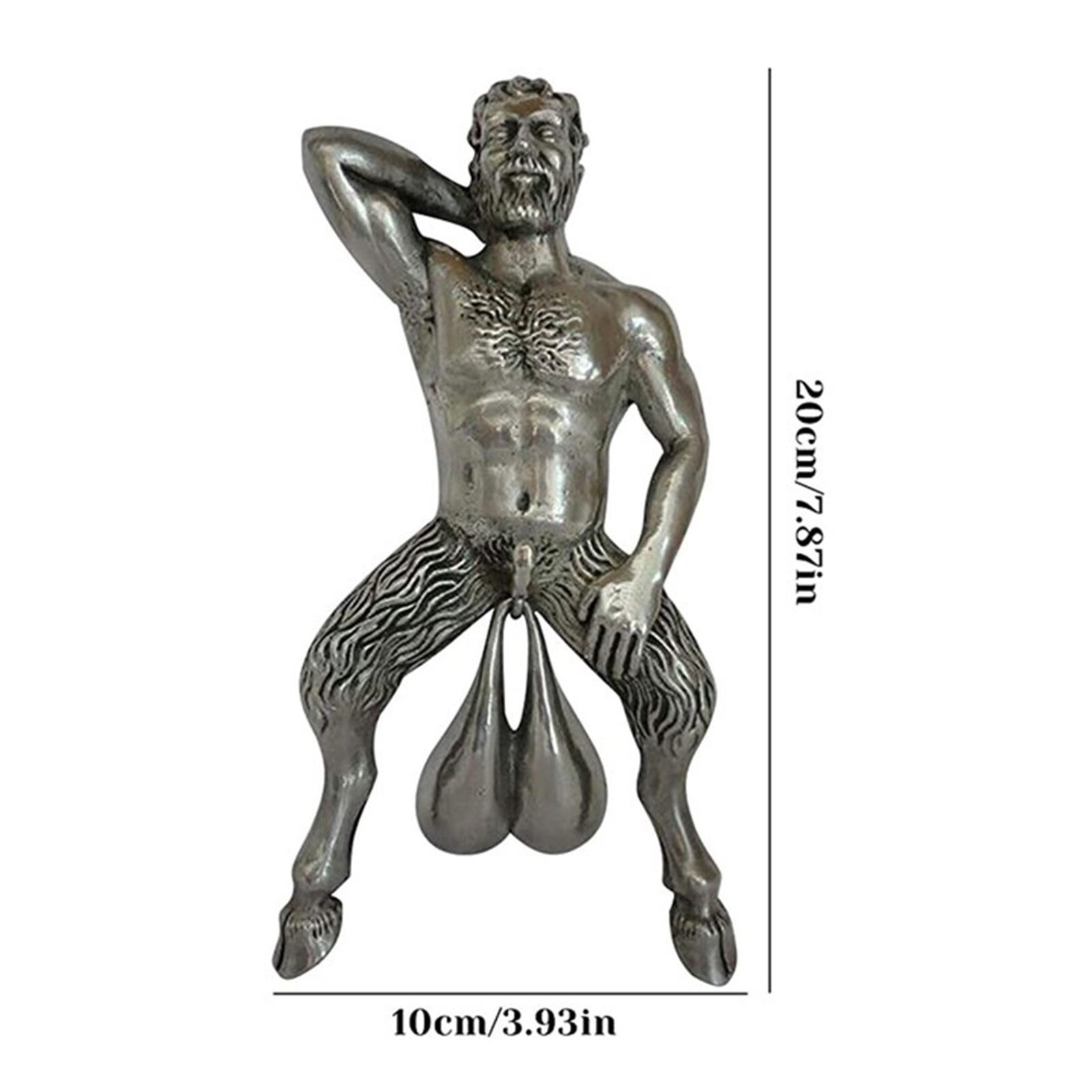 Door Knocker Wall Sculpture Ornament Home Decor Resin Statue Figurine