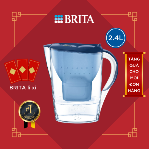 Bình Lọc Nước BRITA Marella Cool Blue - 2.4L (Kèm Maxtra Plus)