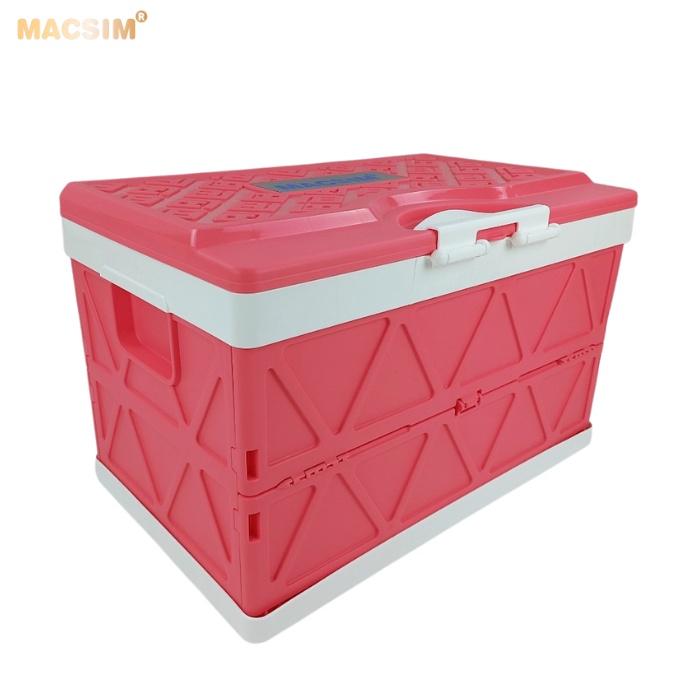 Hộp đựng đồ xếp gọn kích thước 50cm x 32cm x 31cm - hộp đựng đồ trong cốp ô tô nhãn hiệu Macsim 3W chất liệu PP cao cấp