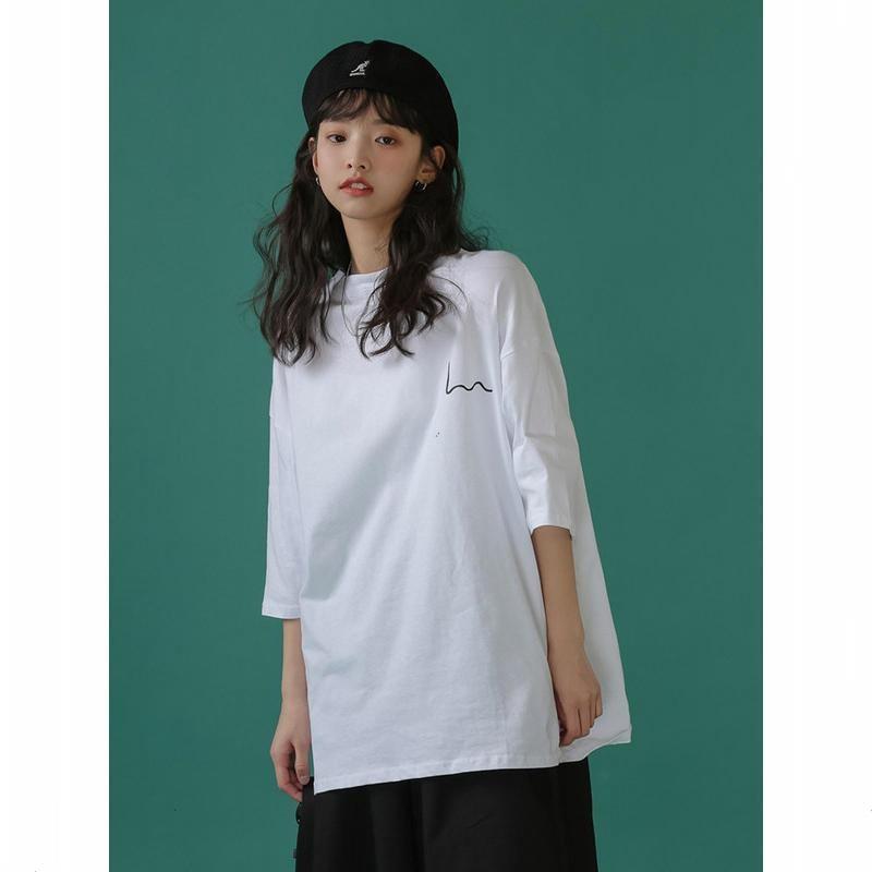 Áo thun tay lỡ.Hình Sóng dễ thương. CoolZ phông Unisex nam nữ Cotton oversize form rộng CZ595