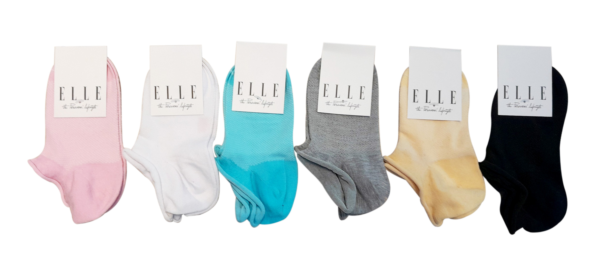 Vớ nữ trơn cổ ngắn thương hiệu ELLE EL NOSHOW13
