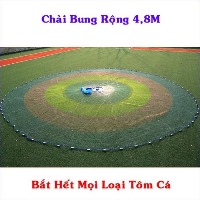 Chài Đánh Cá 4,8M. Chài Cước Thái Lan