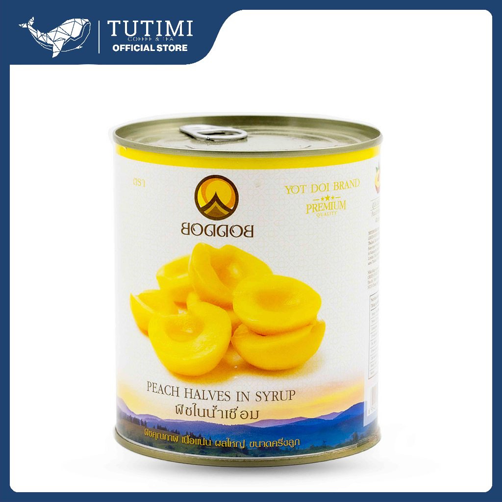 Đào Ngâm Thái BODDOB - Đào Ngâm Đóng Hộp - 820g