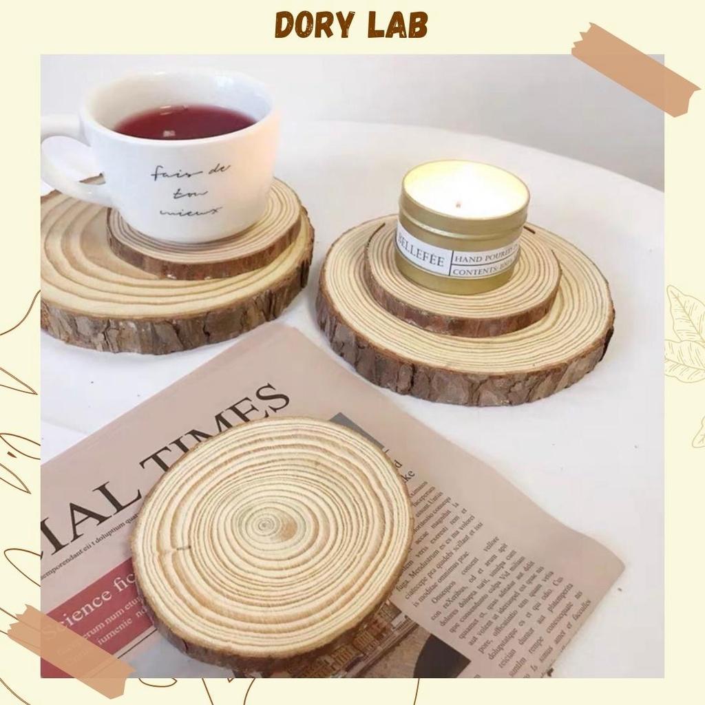 Đế Gỗ Lót Nến Thơm, Lót Ly, Phụ Kiện Decor - Dory Lab