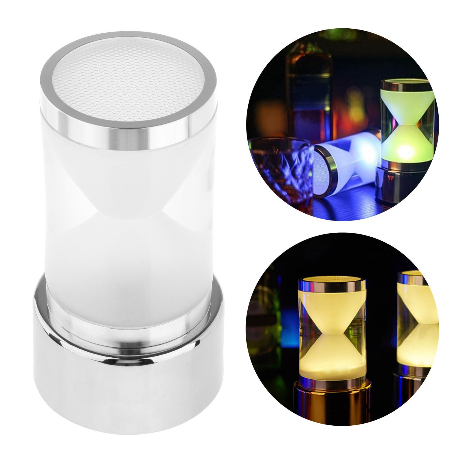 Hourglass Shape LED Table Lamp Rechargeable Bedside Nightlight Sconce Desktop Light Bedrooms Restaurant Bar Pub Club Cafe Decoration