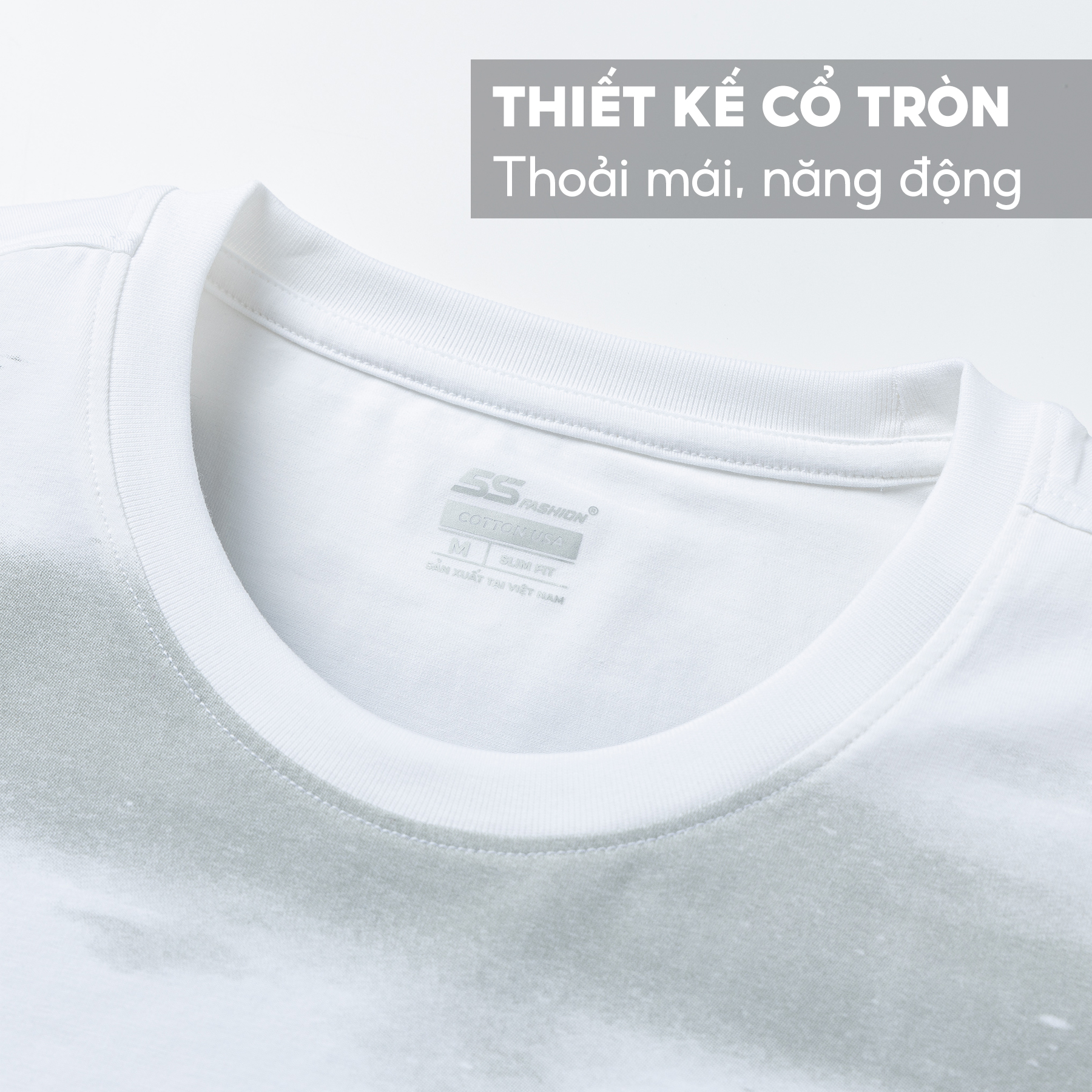 Áo Thun Nam Ngắn Tay 5S, Chất Cotton Cao Cấp Siêu Mát, Thiết Kế Sọc Ngang Sóng Biển, In Trẻ Trung, Năng Động