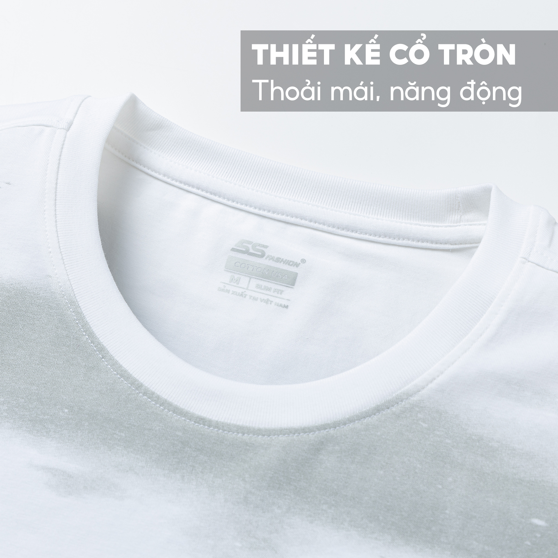 Áo Thun Nam Ngắn Tay 5S, Chất Cotton Cao Cấp Siêu Mát, Thiết Kế Sọc Ngang Sóng Biển, In Trẻ Trung, Năng Động (TSO23012)