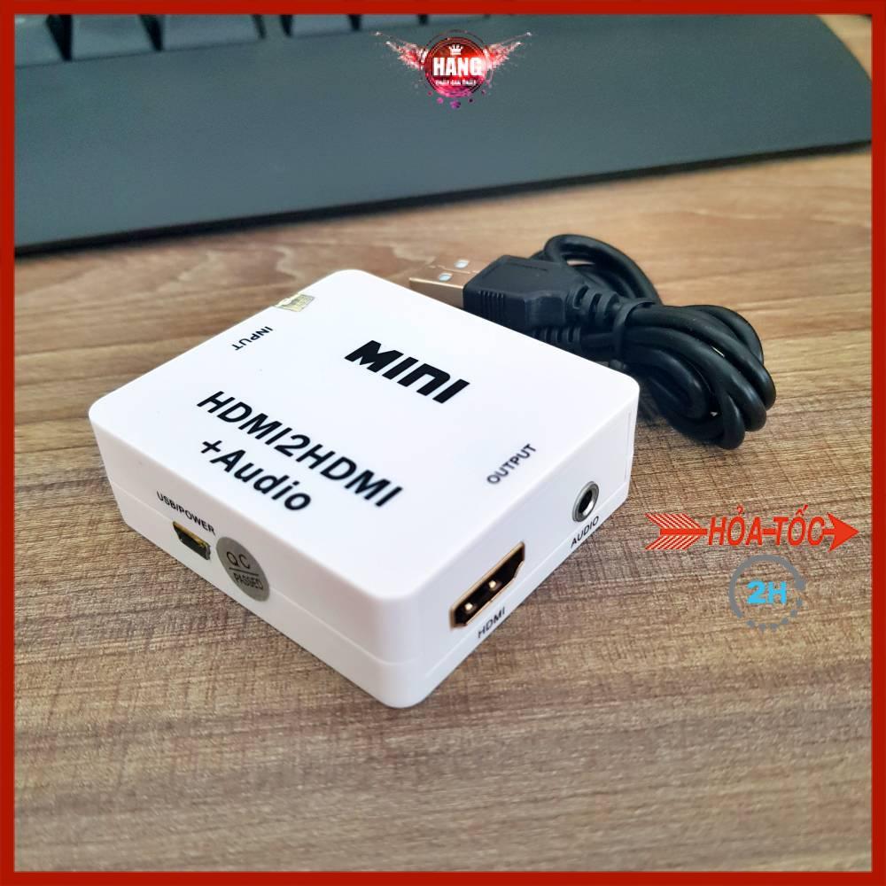 Hộp chuyển HDMI ra HDMI và Aux 3.5mm dùng tách âm thanh với màn hình HPG232