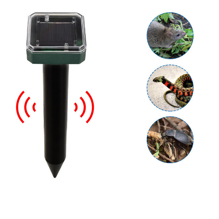 Bộ 2 LED SOLAR REPELLER Siêu Âm Đuổi Chuột, Rắn, Côn Trùng - Home and Garden