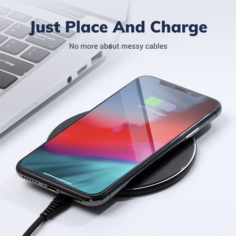 [HÀNG CHÍNH HÃNG] Đế Sạc Nhanh Không Dây TOPK B01W 10W Cho iPhone 12 Pro Max Xiaomi 10 HUAWEI P30 - Phân phối bởi TOPK VIỆT NAM