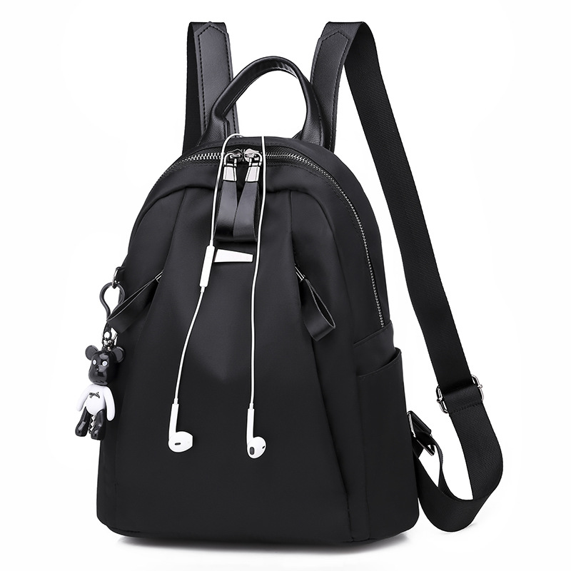 Balo Nữ Vải Oxford Cao Cấp Balo Đi Làm Công Sở Cặp Đi Học Chống Thấm Nước Kèm Móc Khóa Cực Xinh Phong Cách Hàn Quốc