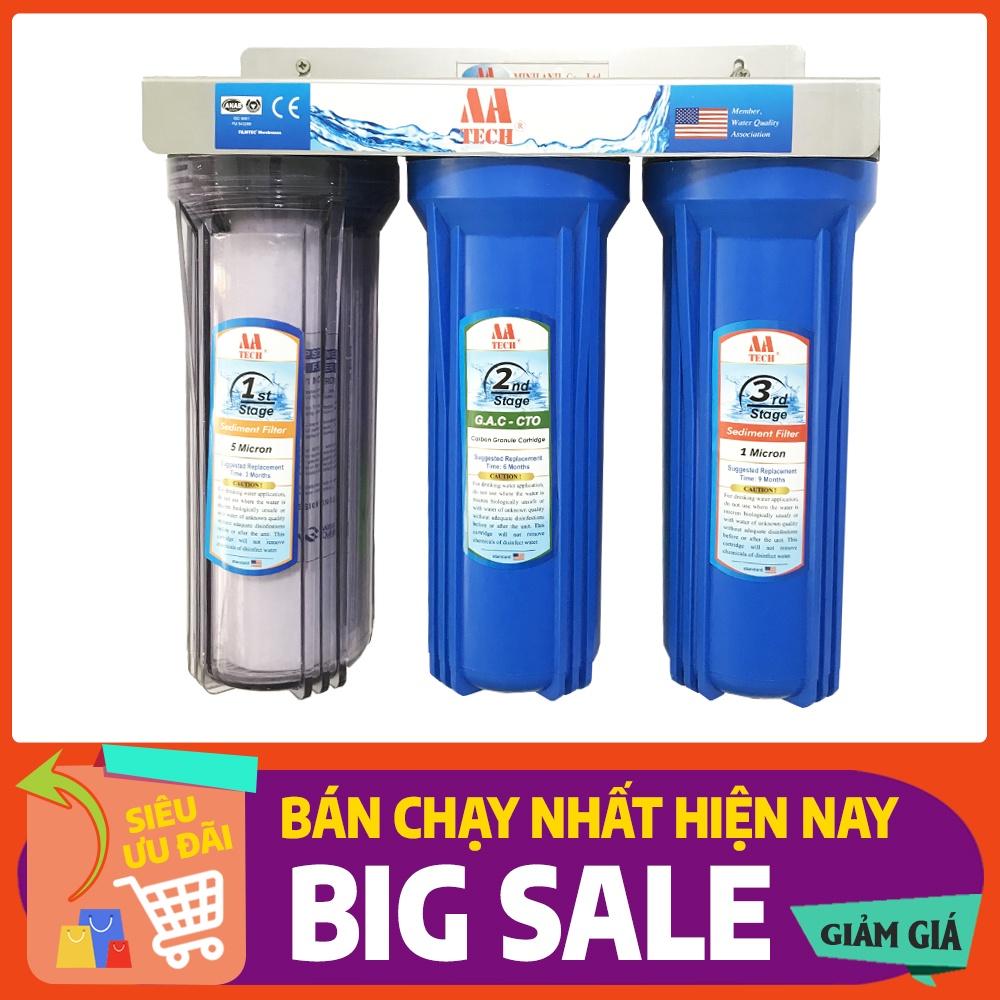 Bộ lọc nước sinh hoạt 3 lõi 10 in
