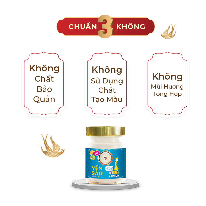 Yến sào Nam Dược kids cao lớn, tăng sức đề kháng cho bé, bé ăn ngon và phát triển chiều cao hũ 70g