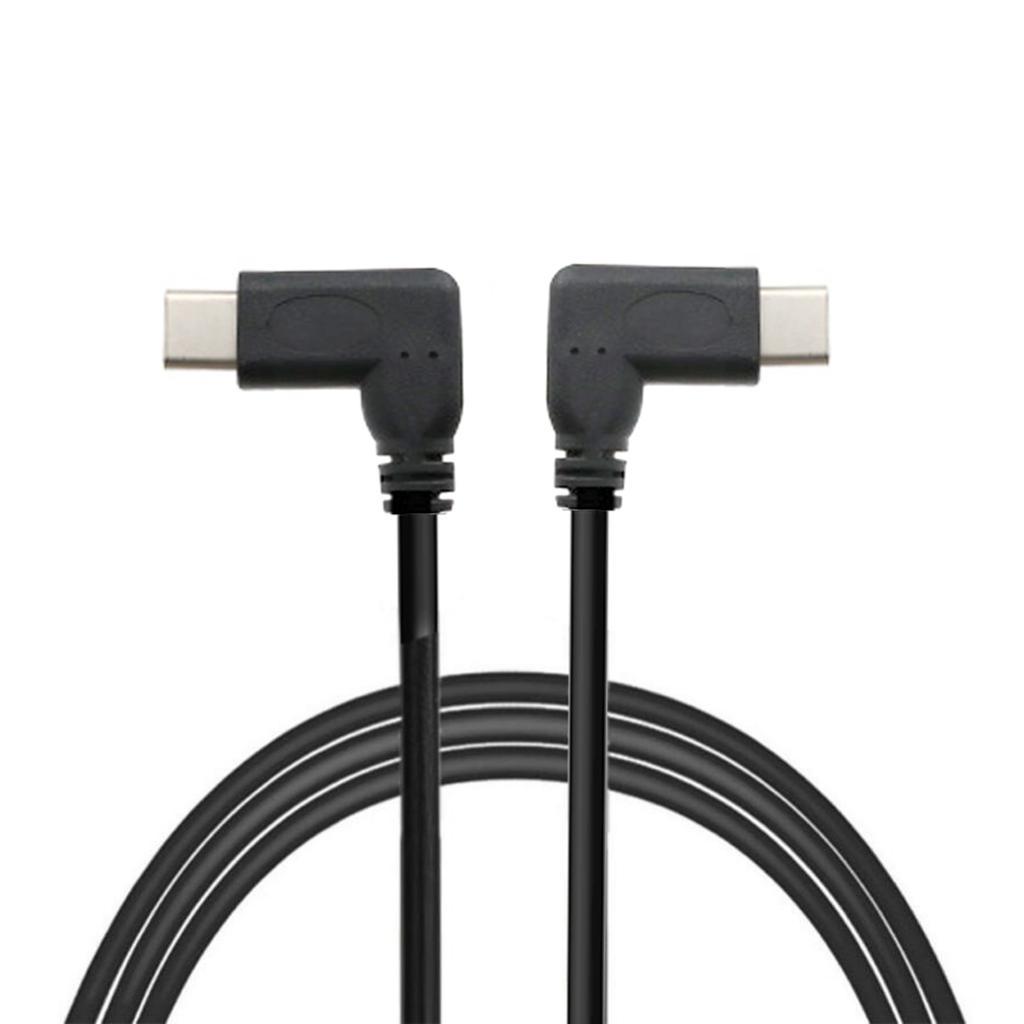 Type C USB 90 Degree Male to USB-C Male 24PIN Extension Cable Cord