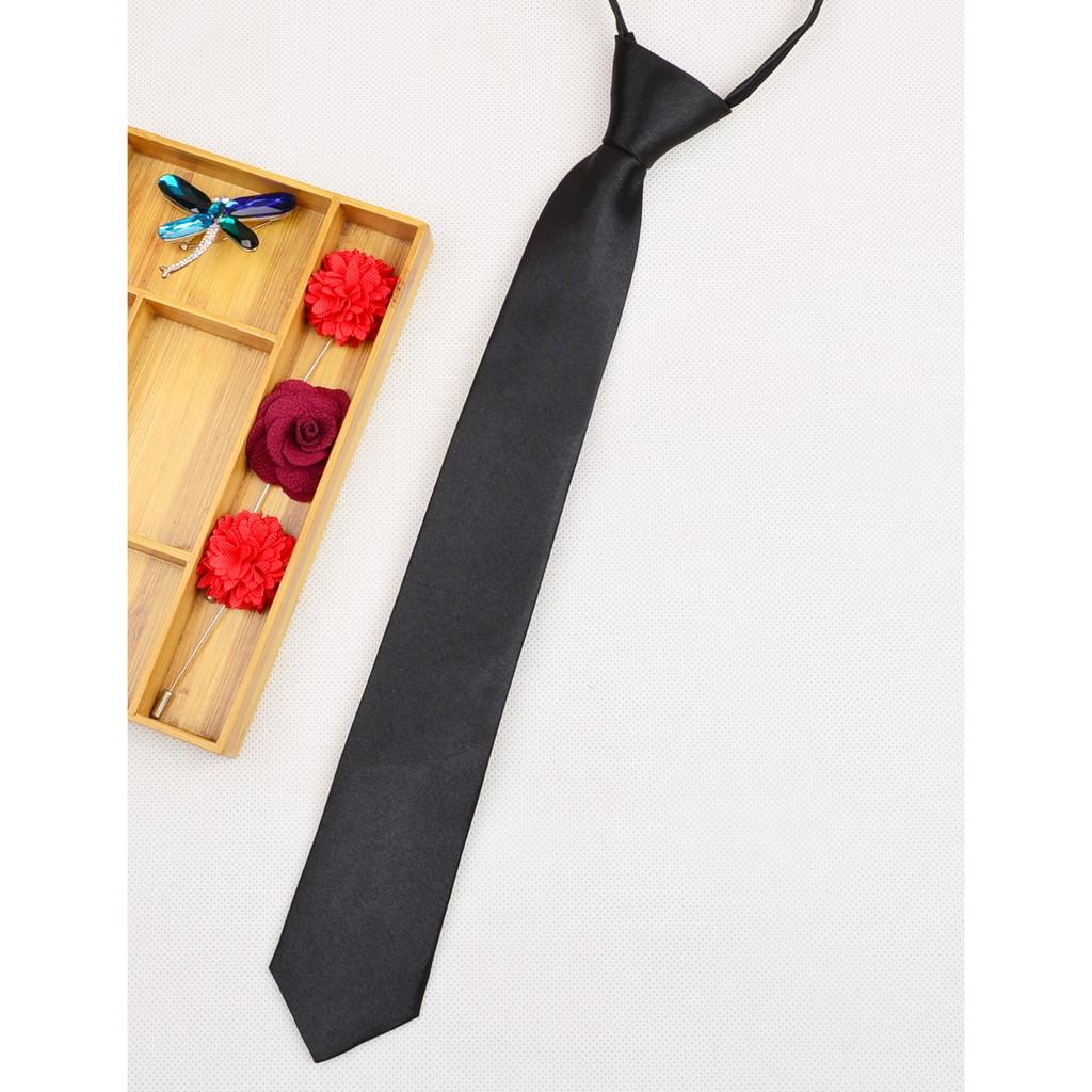 Cà vạt nam bản nhỏ - cavat vạt thắt sẵn