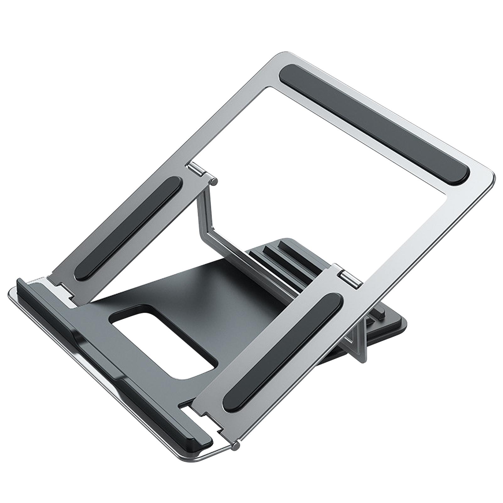 Laptop Desktop Holder Foldable Portable Tablet Computer Stand Cooling Collapsible Lifting Aluminum Alloy Stand for Desk