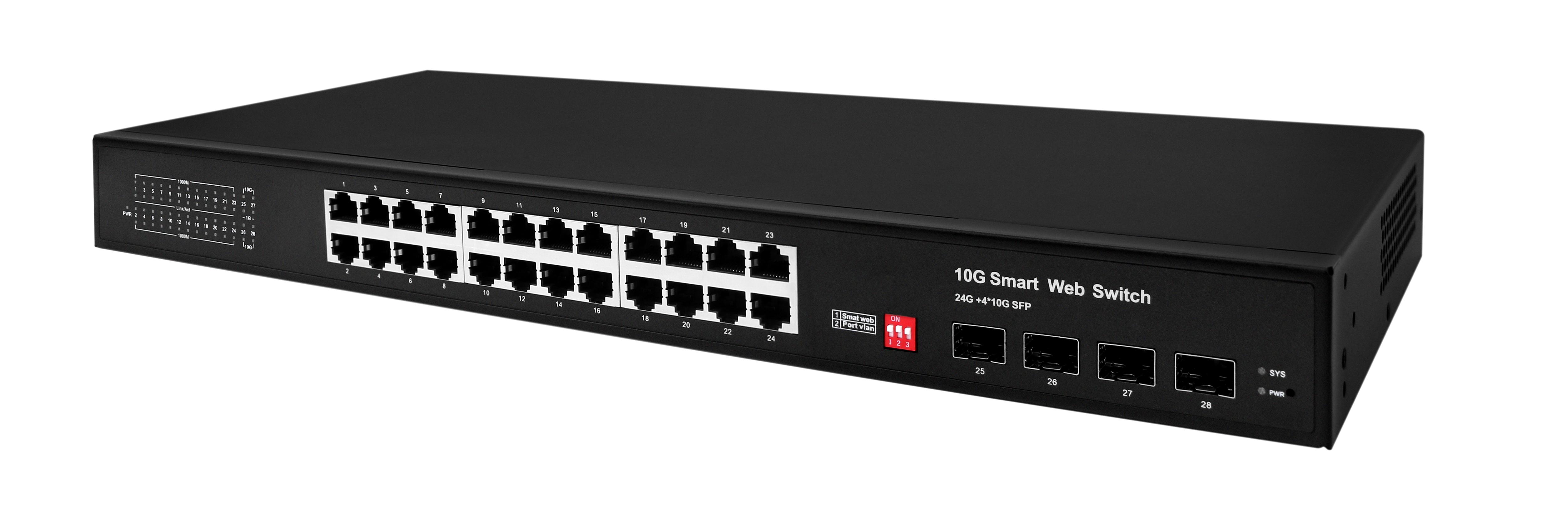 28 Port Managed Web Smart Gigabit Switch- Xmethod Network - Hàng nhập khẩu