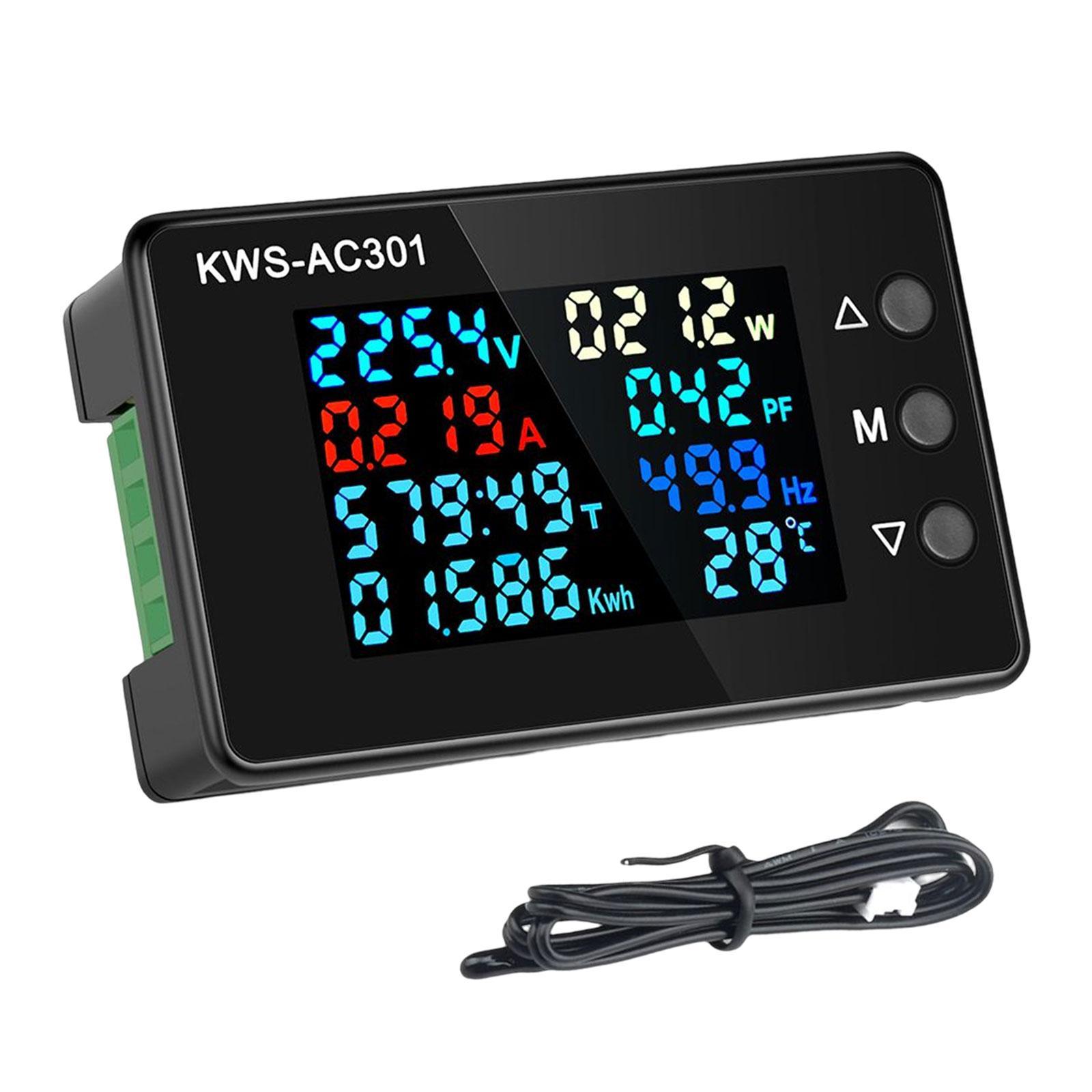 Power Meter Voltage Screen Energy Resistor Tester Electric Power Frequency