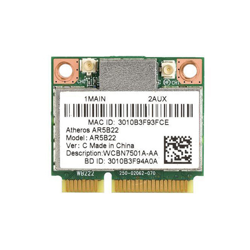 Card WIFI 5Ghz cho laptop Atheros AR5B22 / DW1901 dual band tốc độ