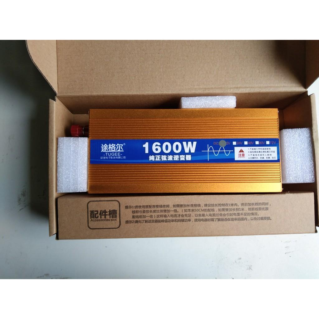 Bộ đổi nguồn 12V/24V 220V 1600W sin chuẩn - Inverter 1600W sine chuẩn