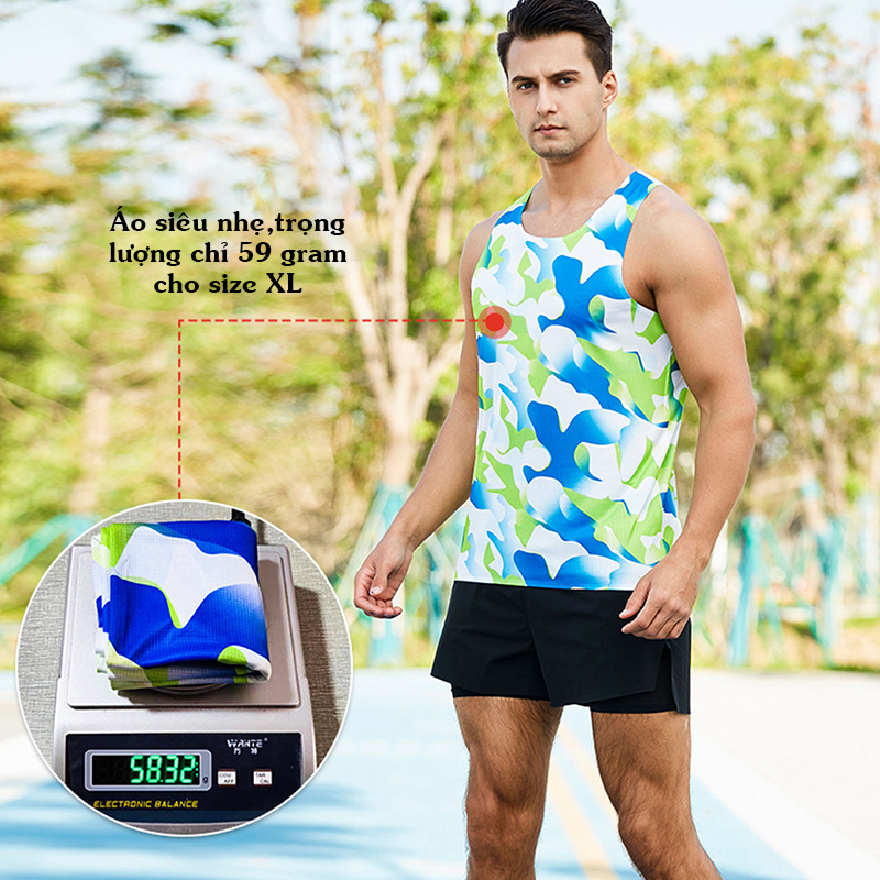 Áo chạy Marathon BX23103 siêu nhẹ,mềm mịn,thoáng khí
