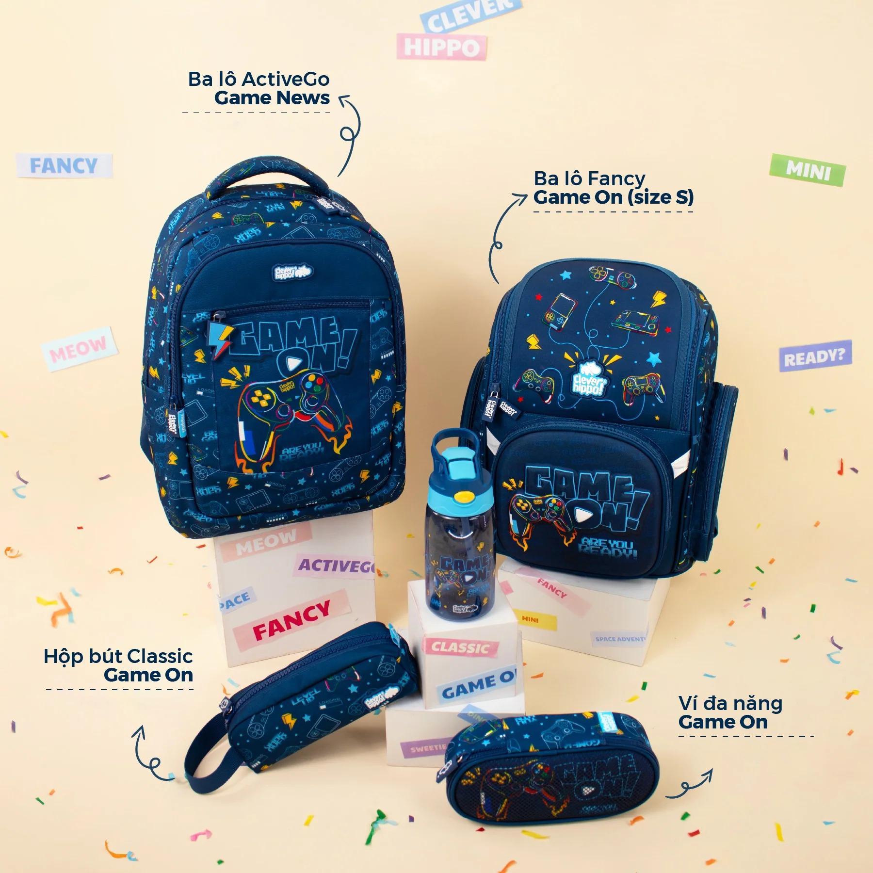 Ba Lô Học Sinh Cấp 2 Clever Hippo Mẫu Mới 2026 - Việt Tinh Anh - Bestie Forever/Tiểu Thư Mèo Marie/Sweetie Pie Club