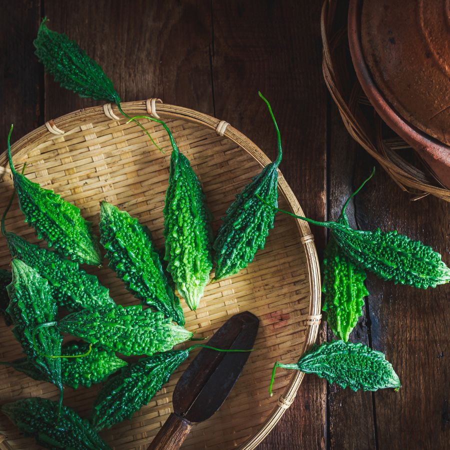 Trà khổ qua rừng (mướp đắng rừng) GUfoods (Vị nguyên chất / Vị Gạo lứt thảo mộc) - Mát gan, Giải nhiệt, Thanh lọc cơ thể, Thư giãn tinh thần, Cải thiện giấc ngủ