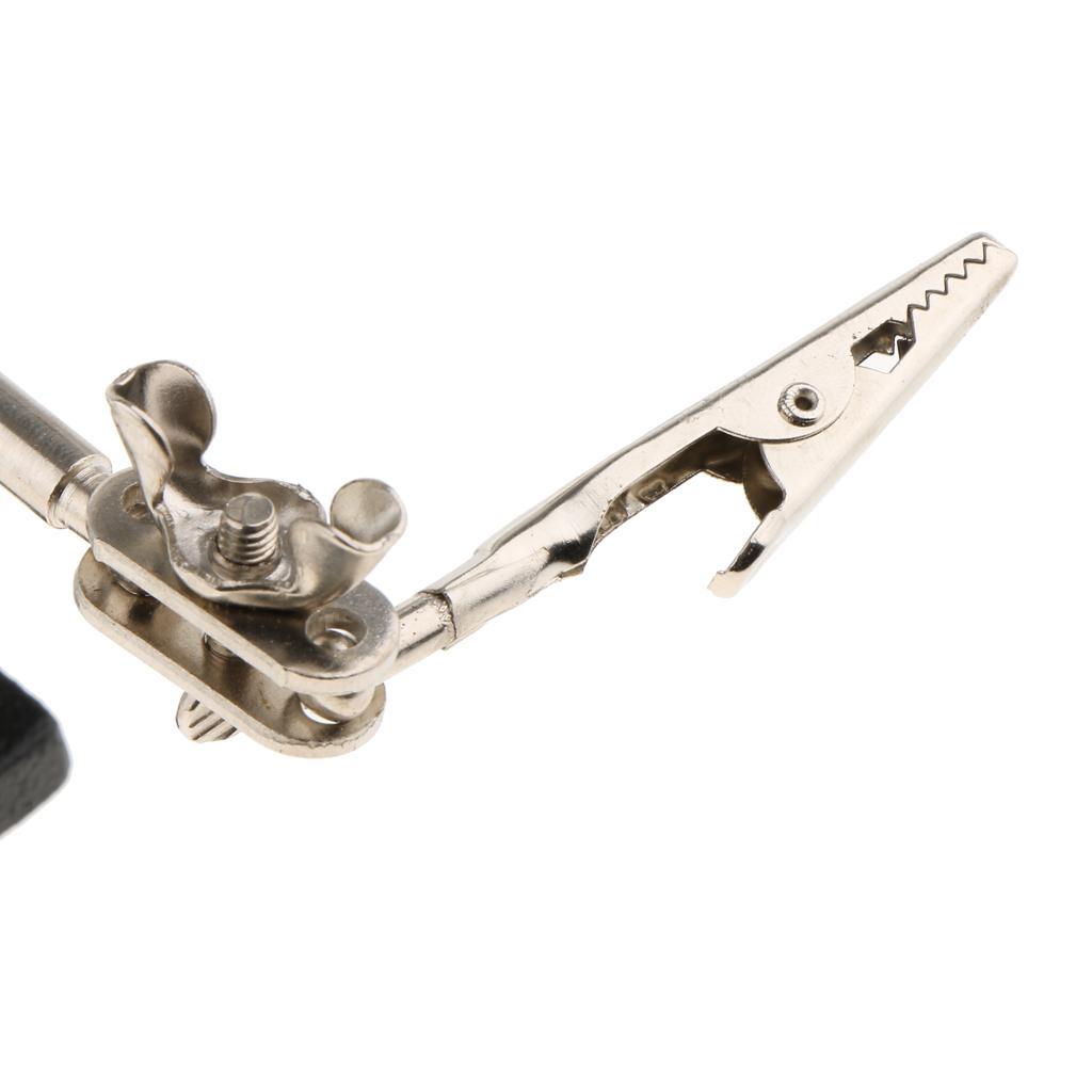 Helping Hand Magnifying Glass Tool Jewelry Stand Holder Soldering Clamp Tool