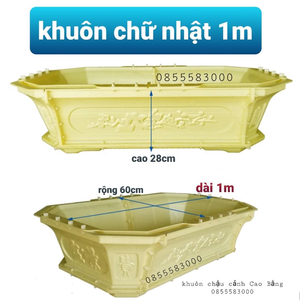 Khuôn đúc chậu cảnh chữ nhật 1m