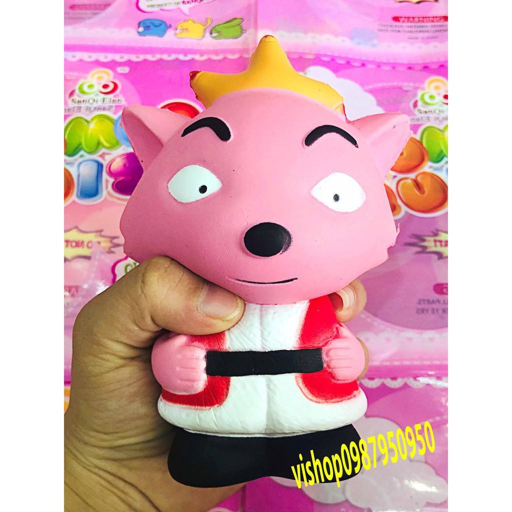 ĐỒ CHƠI SQUISHY CÁO ĐỘI VƯƠNG MIỆN