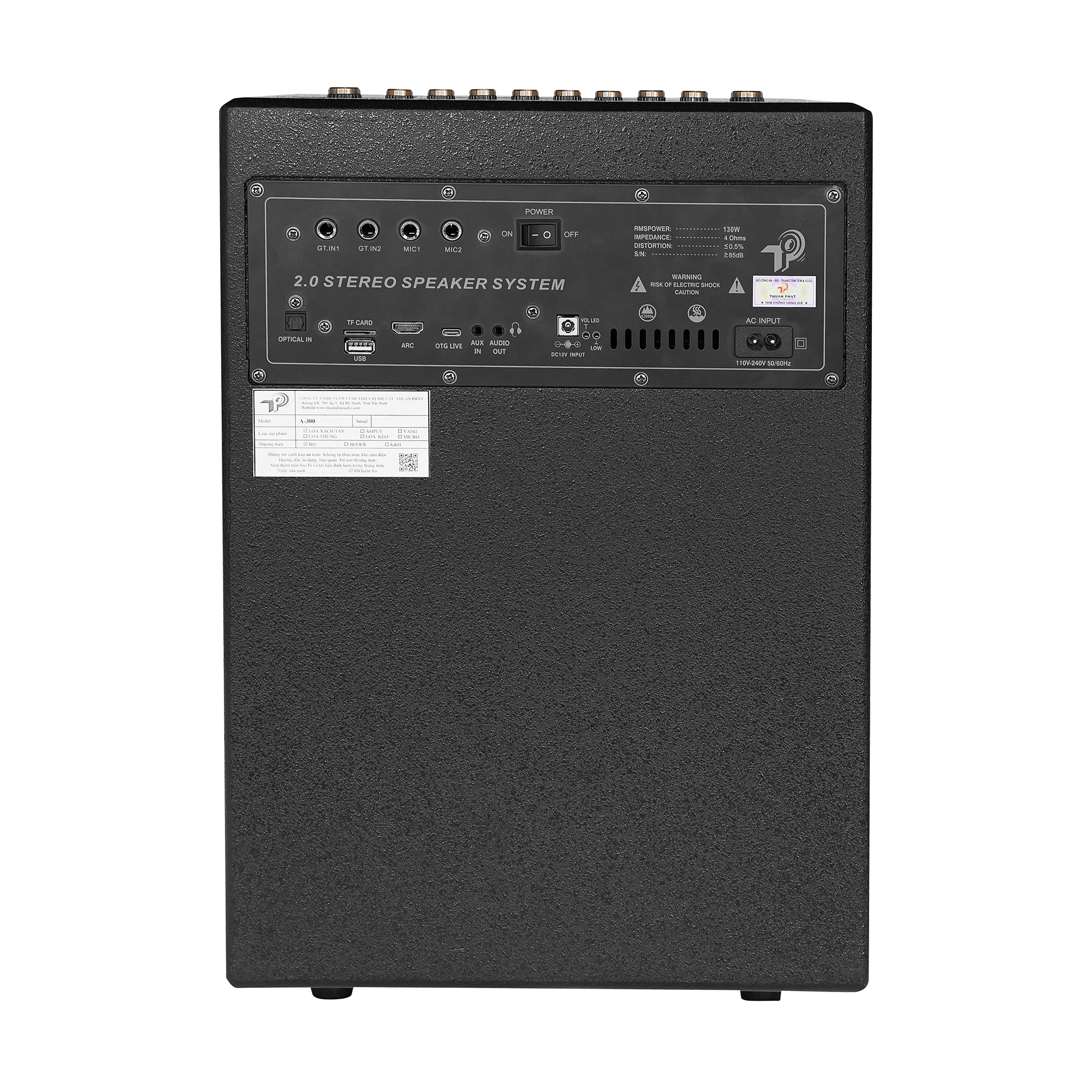 LOA XÁCH TAY  BQ A-300 (400W) 2,5 tấc + kèm bộ Micro không dây - Hàng chính hãng