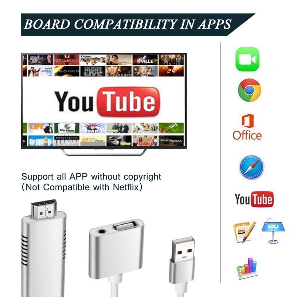 Mirroring  HDTV AV Phone to TV Adapter for  / Android