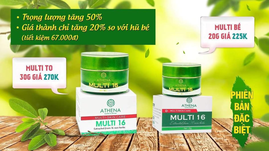 Kem Multi 16 Anthena hũ to 30g phòng và ngừa rạn da