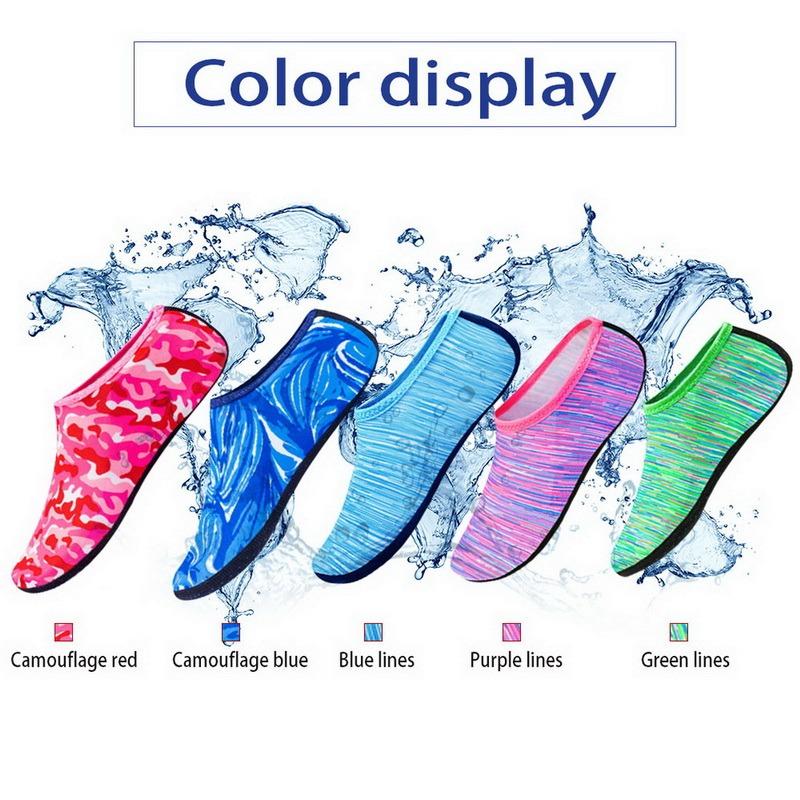 Đi Biển Bơi Dưới Nước Tất Thể Thao Đi Chân Trần Giày Sneaker Tập Gym Tập Yoga Nhảy Bơi Lướt Lặn Giày Lặn Cho Trẻ Em Nam Nữ Color: Blue Shoe Size: 3XL(44-45)