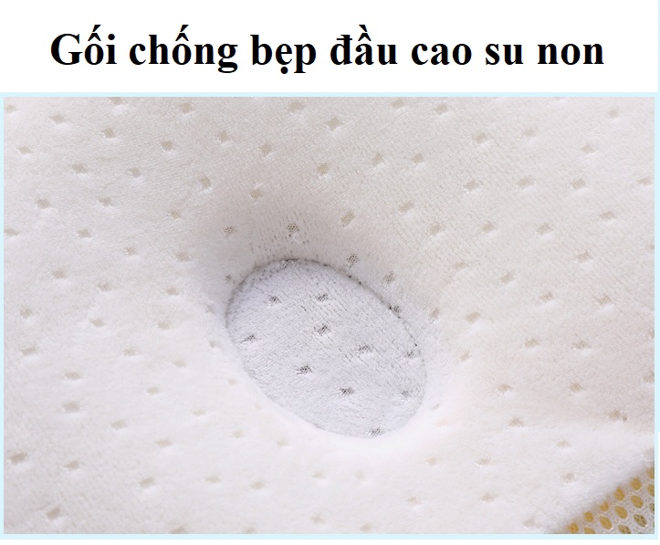 Đệm ngủ đúng tư thế Babylux (Mã sản phẩm : BL11) - Có gối chống bẹp đầu cao su non, có đai an toàn chống lật, có thể kết nối với gối chống trào ngược.