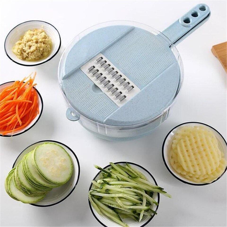 Kitchen Multi-Function Tool Shredder Home Vegetable Radish Potato Wire Mandoline Slicer Stainless Steel Cutter Cheese Grater New
