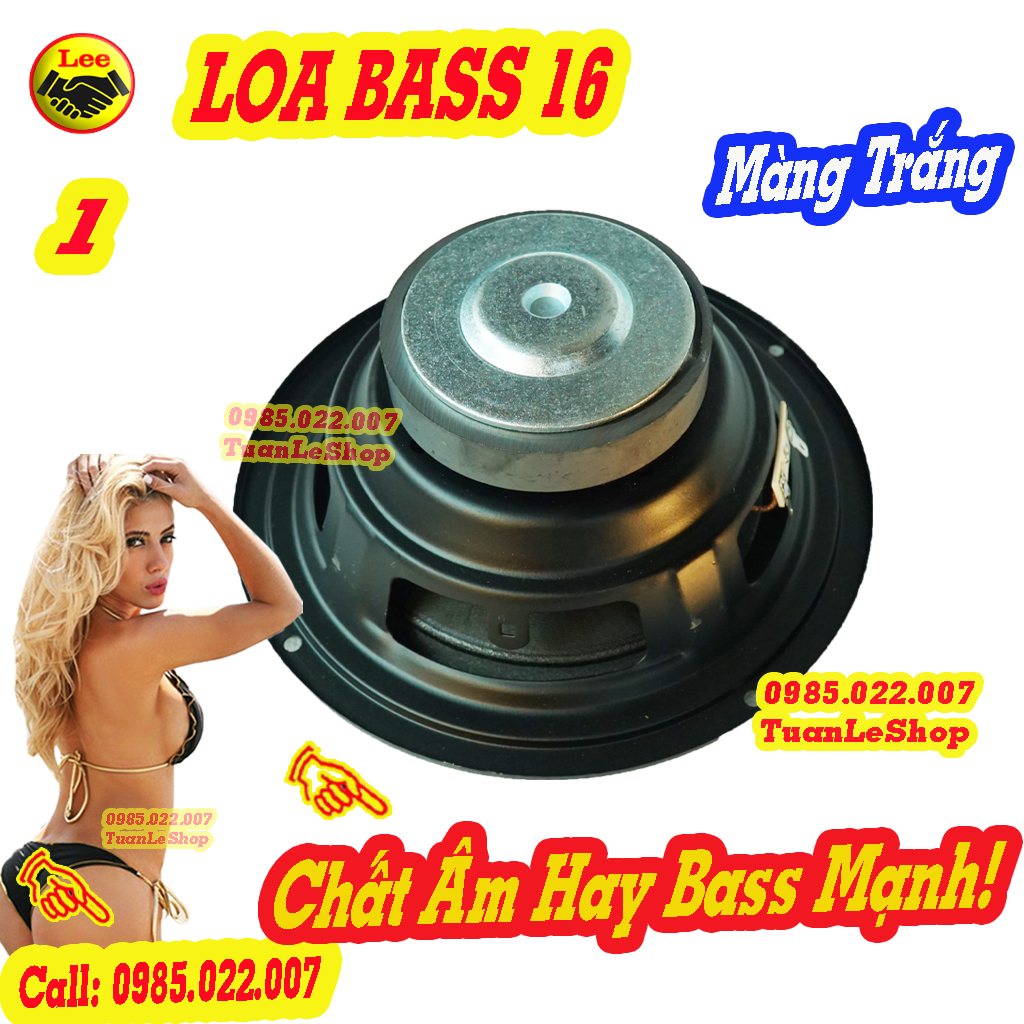 LOA BASS 16 MÀNG TRẮNG TỪ 80 COIL 25MM GÂN MÚT- GIÁ 1 CHIẾC LOA