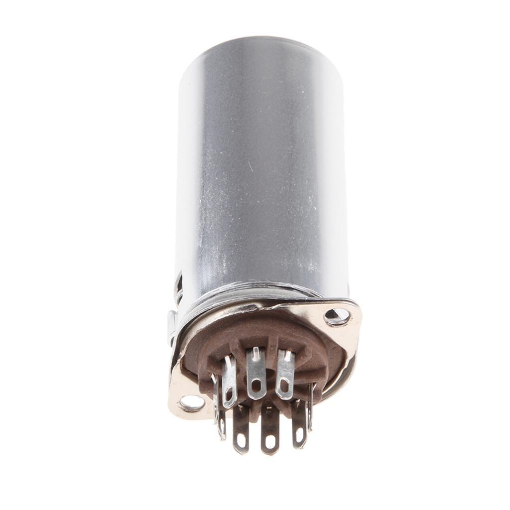9 Pin Vacuum tube Socket with 40mm Aluminum  for 12AU7, ECC82, 6n1