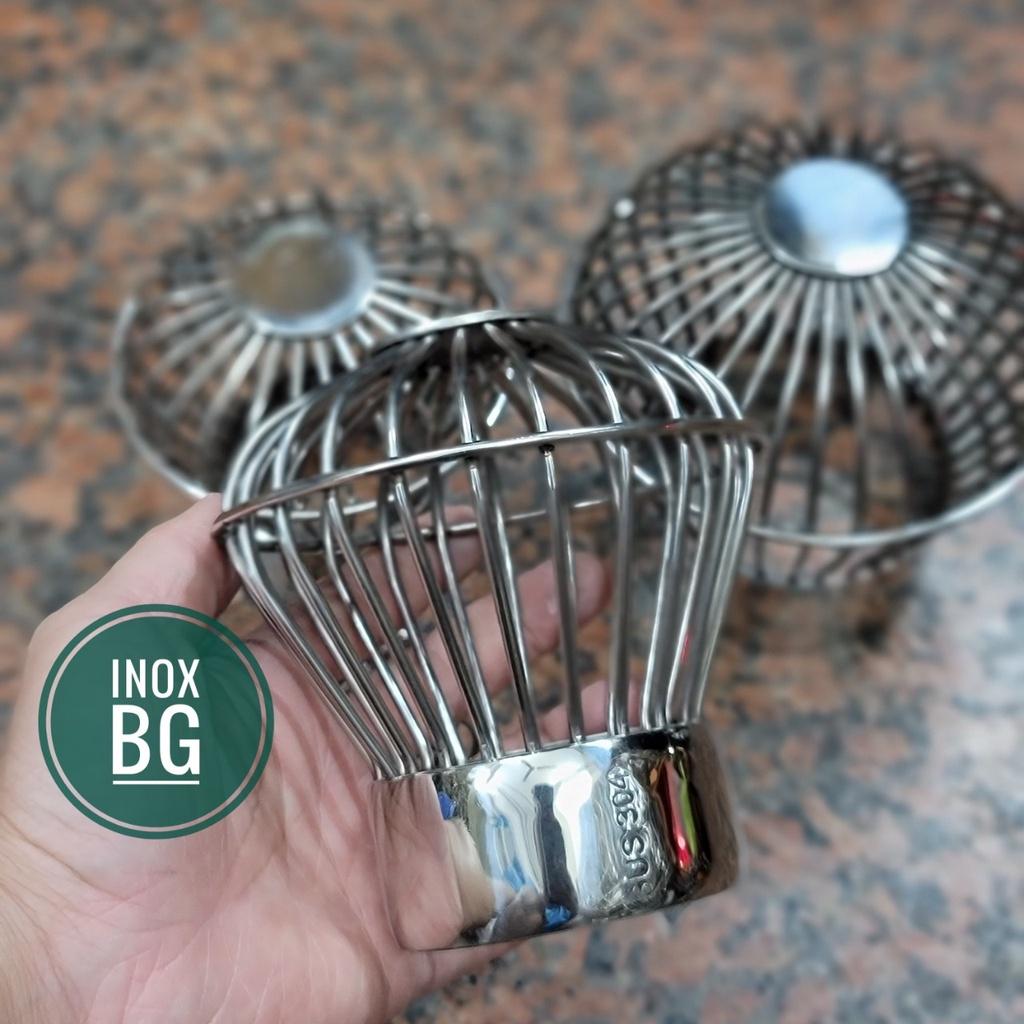 Quả cầu chặn rác, chặn lá cây ngoài sân bằng inox304 bền bỉ