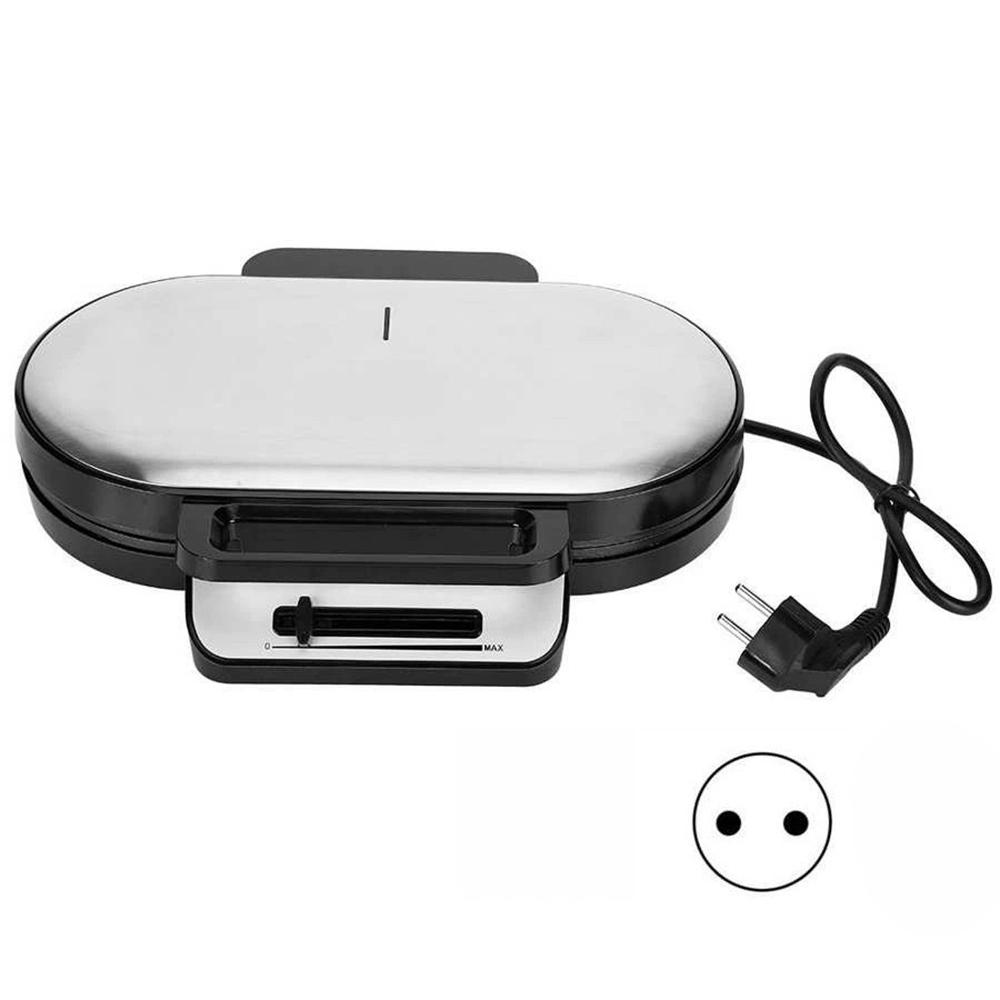 1200W No-Drip Waffle Iron Maker Temperature Control Sandwich Machine Easy Clean Non-Stick