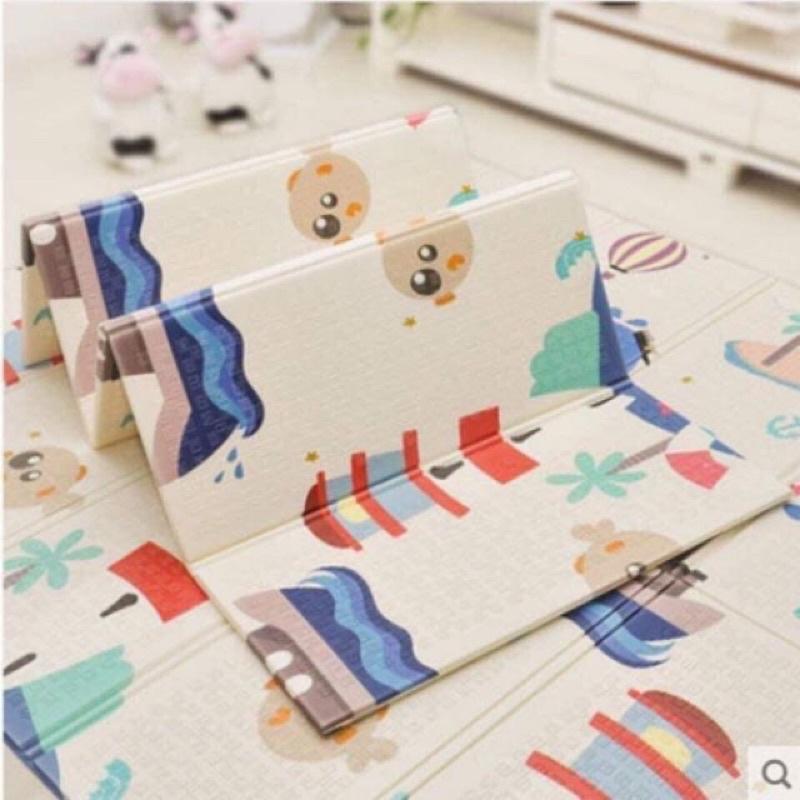 Thảm xốp gấp gọn xpe 2 mặt cho bé tập bò chống ngã chống thấm, Chiếu Ngủ Văn Phòng