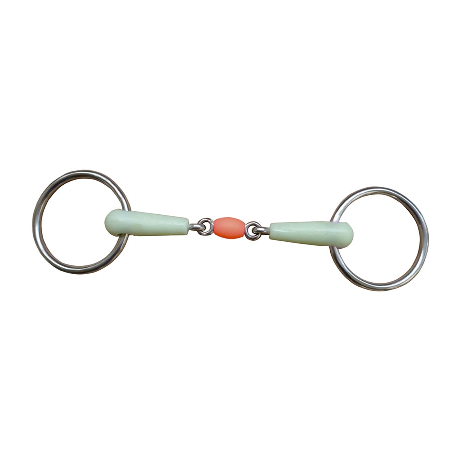Horse Mouth Bit Stainless Steel Snaffle Bits Jointed Mouth for Equipment Training Cheek