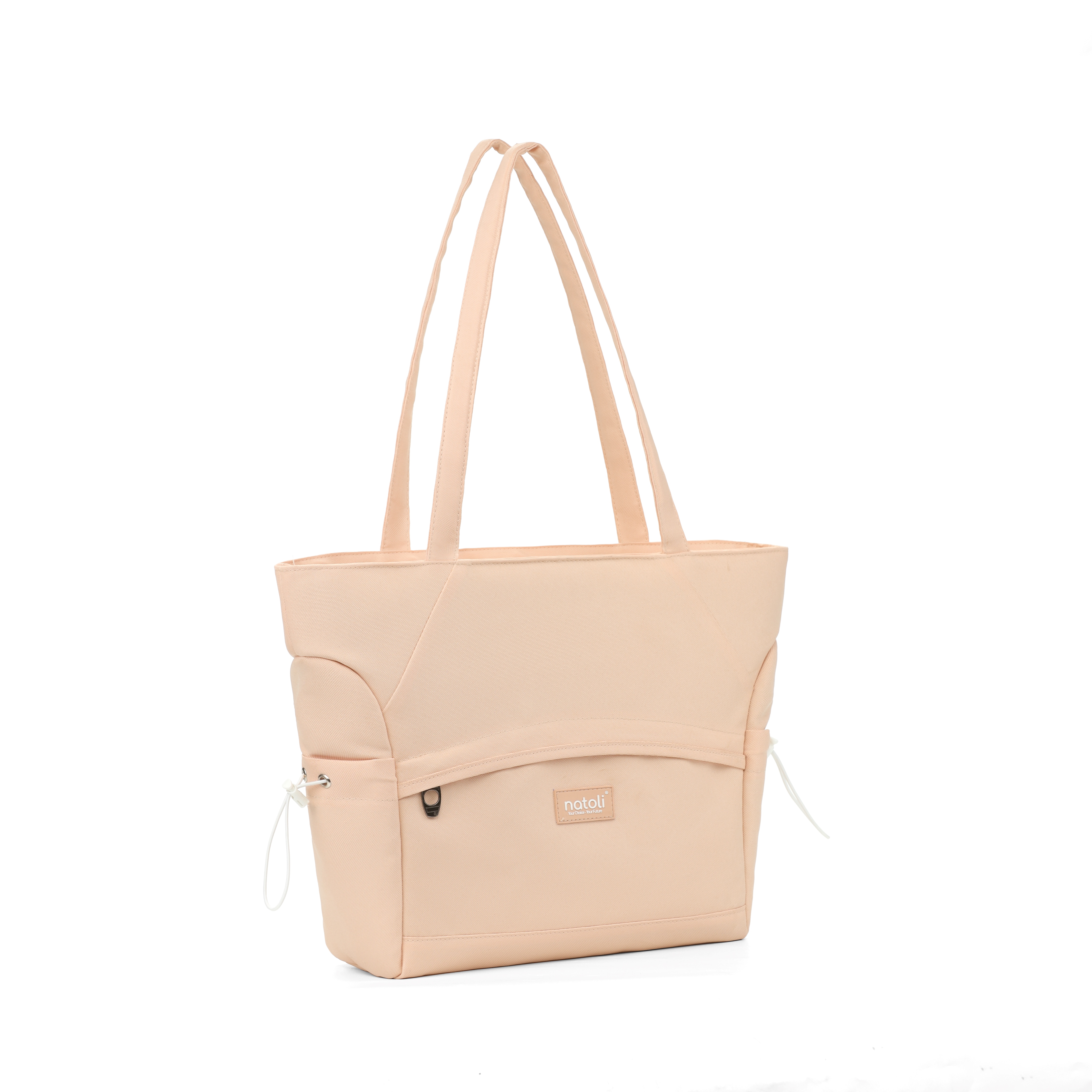 Túi tote vải canvas nữ NATOLI nhiều ngăn có khóa kéo chống nước cao cấp - BST Side Cinch Bag T20