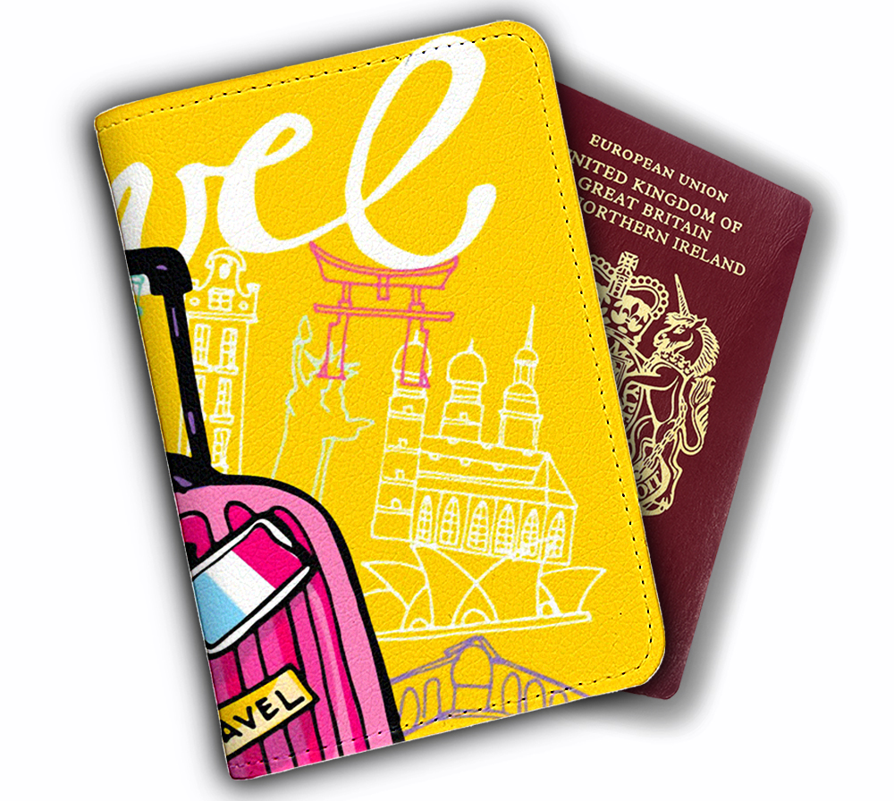 Ví Đựng Passport GO TRAVEL Sắc Màu Trẻ Trung Độc Đáo - Bao Da Hộ Chiếu Du Lịch STormbreaker TRAVEL MORE - Thiết Kế Tiện Dụng Đơn Giản Mang Đậm Cá Tính Thời Trang - Passport Cover Holder - LT075