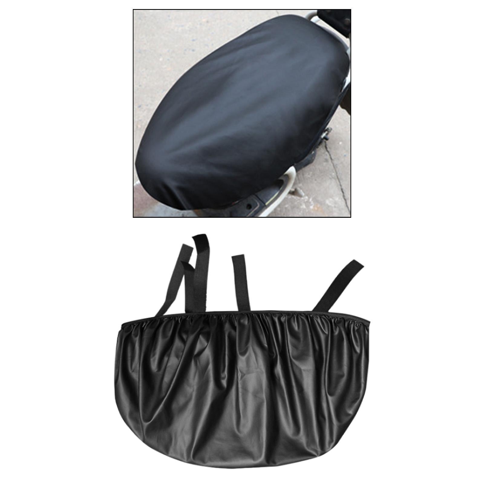 Motorcycle Seat Cover, Seat Protector Cover, Dustproof, Waterproof, PU Leather Anti Slip Universal Motorbike Seat Pad Cover for Motorcycle