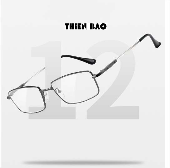 Kính đọc sách, kính lão thị viễn thị Trung niên Nam nữ toàn viền TITANIUM siêu dẻo KV60Đ hàng đẹp tròng Nhật phản quang
