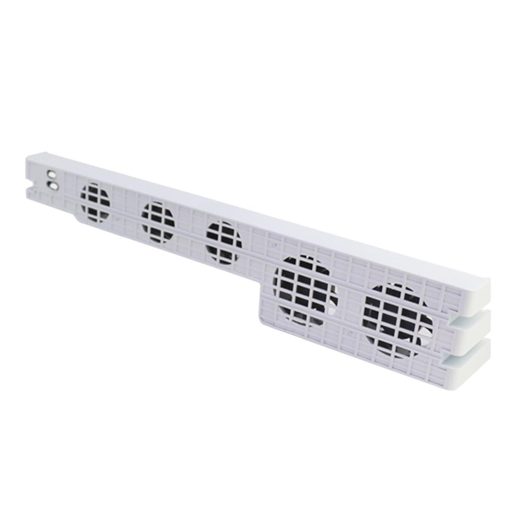 5 Fan Temperature Control Cooling Fan for Console White