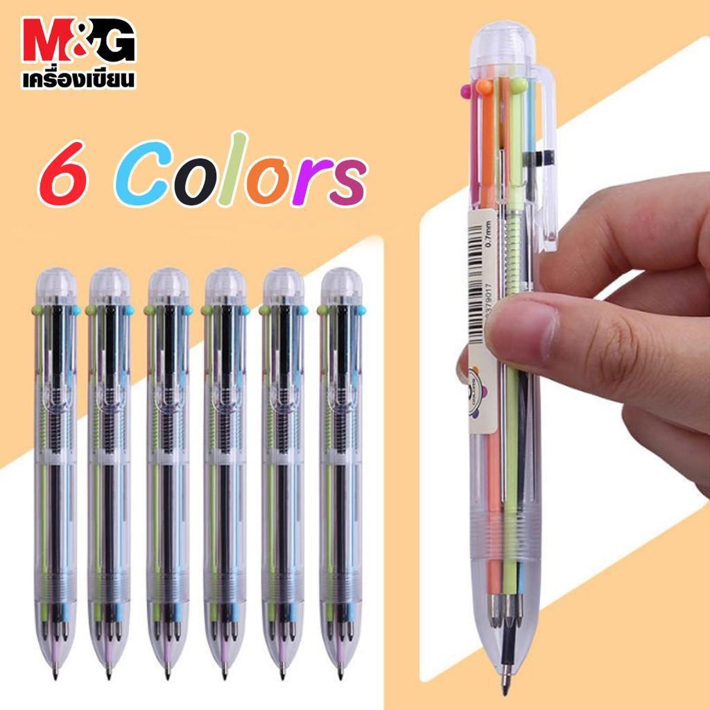 Bút bi 6 màu M&G ABPV6101