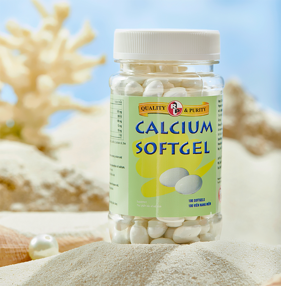 TPCN bổ xương bổ sung Calcium và Vitamin D3- Calcium softgel – Robinson Pharma Usa - Chai 100 viên